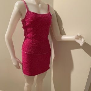 Cache beaded tank an skirt